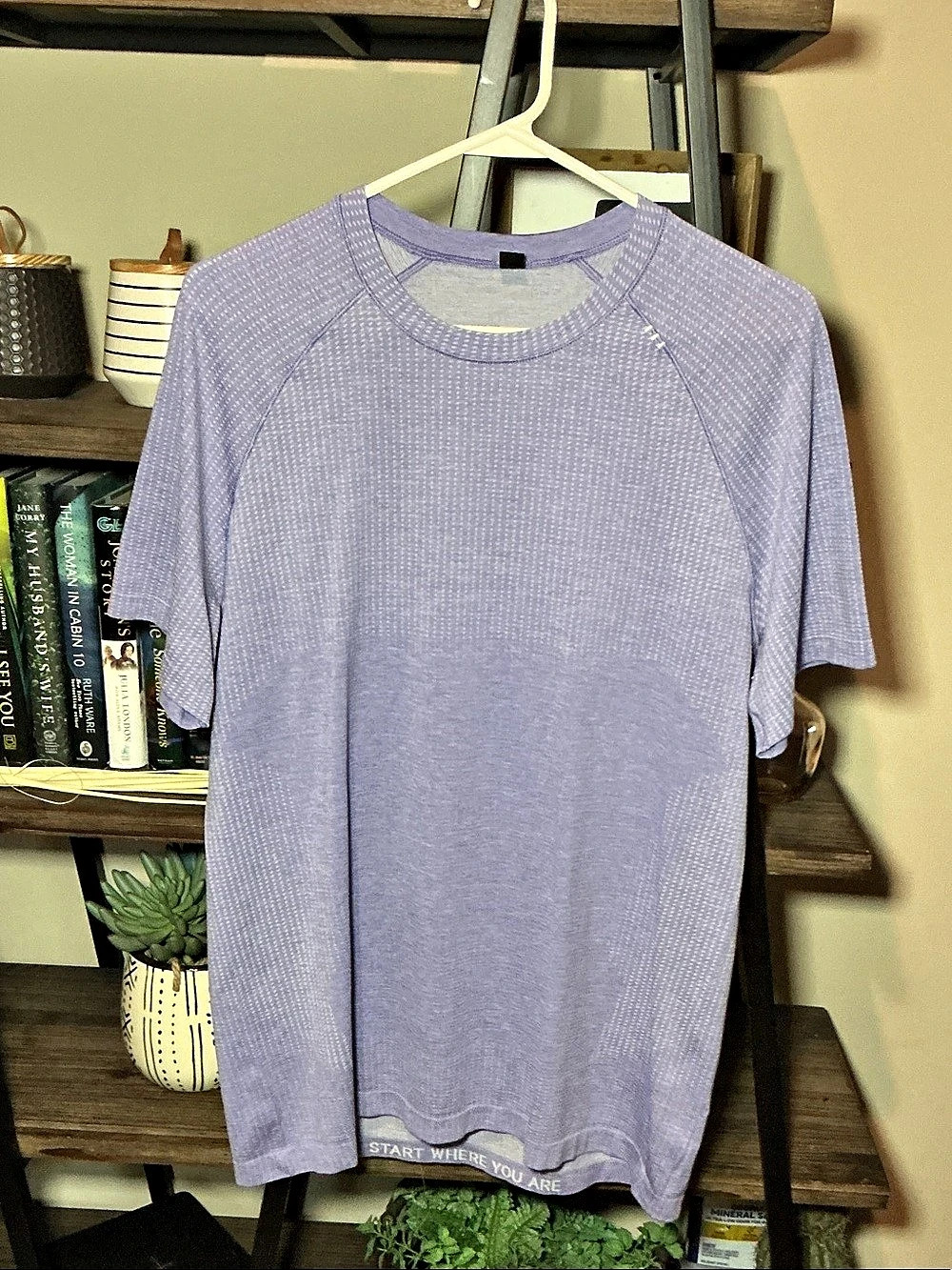 lululemon Metal Vent Tech Short Sleeve Short Sleeve Athletic Top in Purple Size
